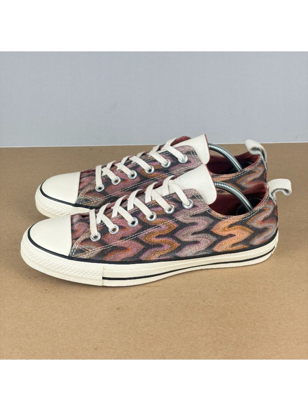 Converse x Missoni Printed Low Top Sneakers Womens 9.5 Black Pink Casual